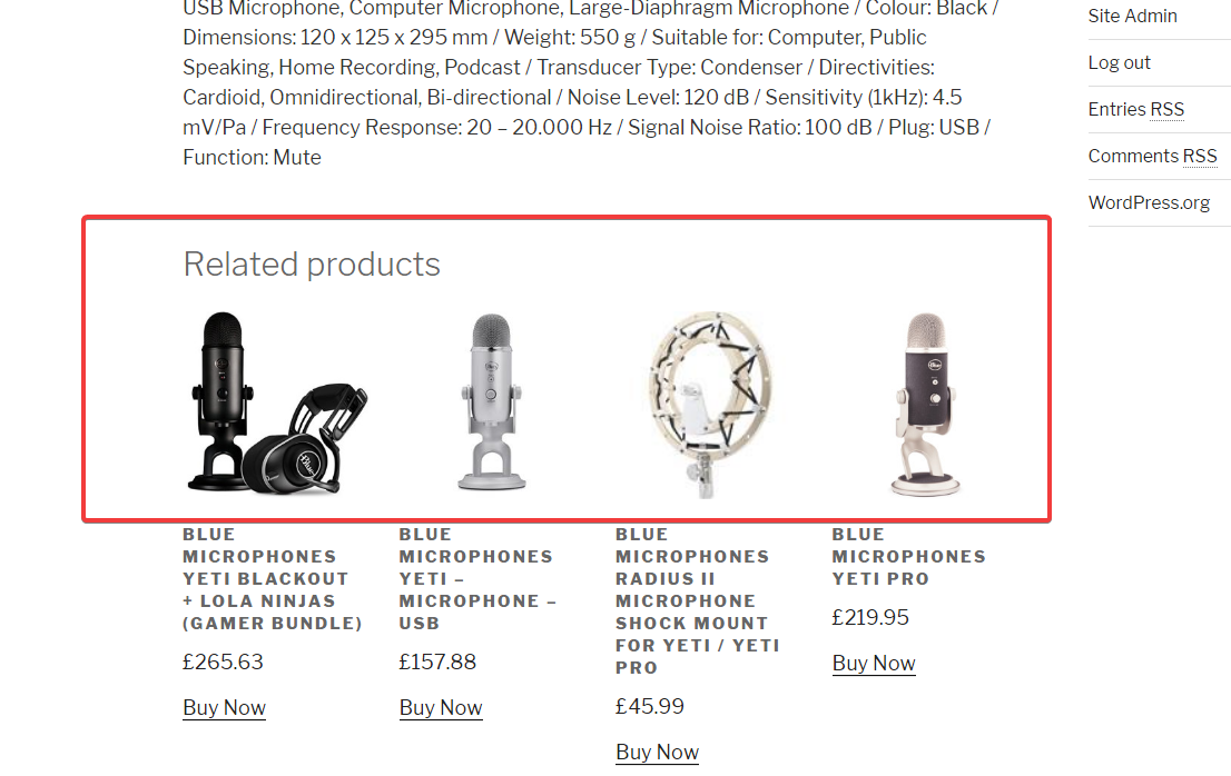Fixed External images - now the product images of four microphones are being displayed