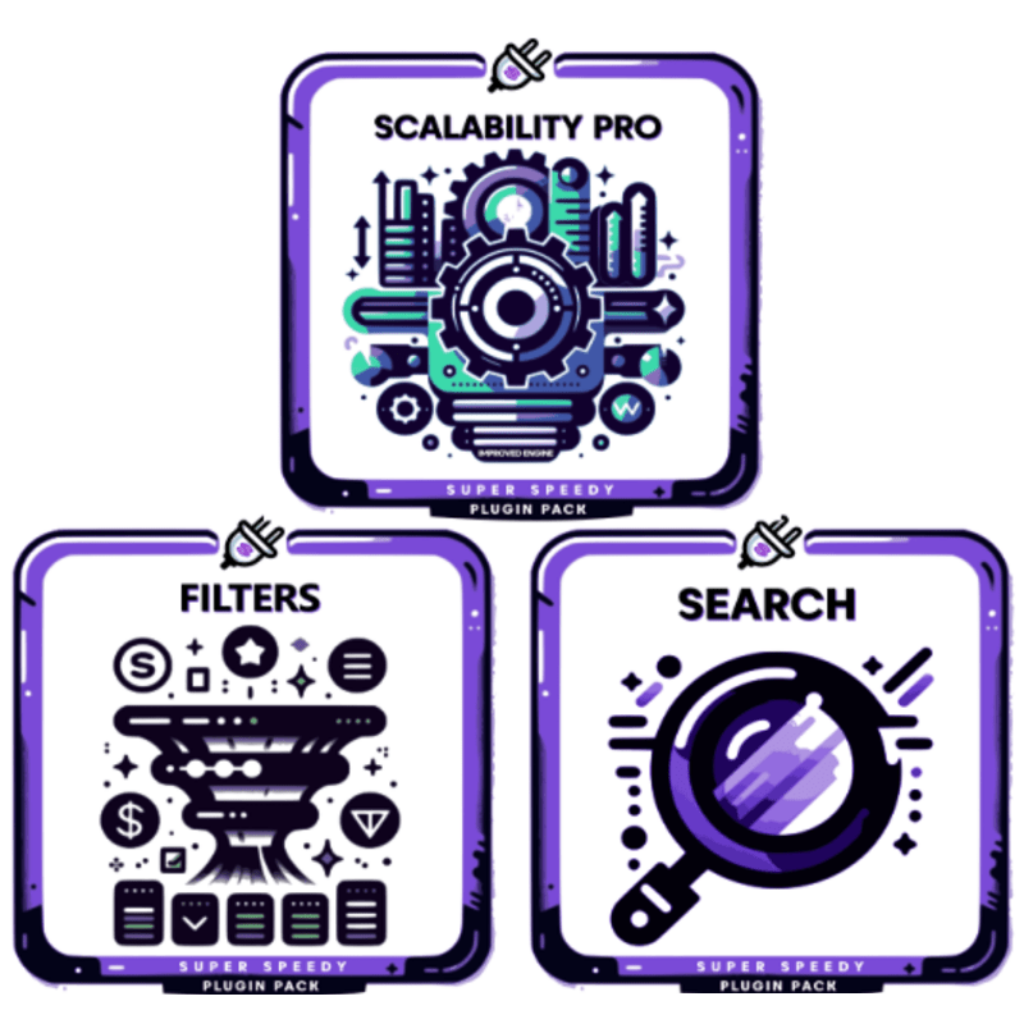 Scalablity Pro, Super Speedy Filters, and Super Speedy Search - the three Super Speedy Plugins for our Super Speedy Pack launch